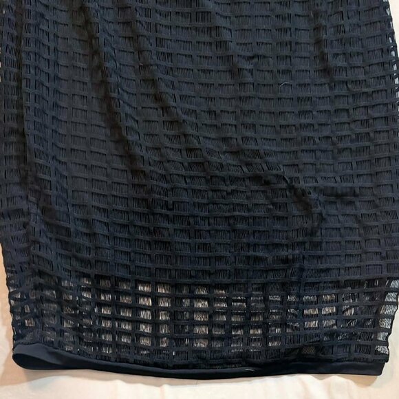 K. Jordan SIZE MEDIUM black long-sleeved cage design dress, lined - Picture 4 of 14
